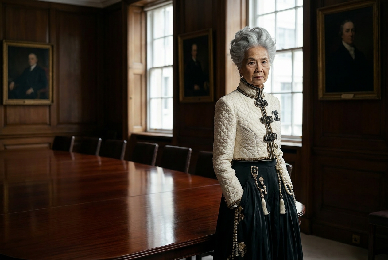 Madame Wu in a London boardroom