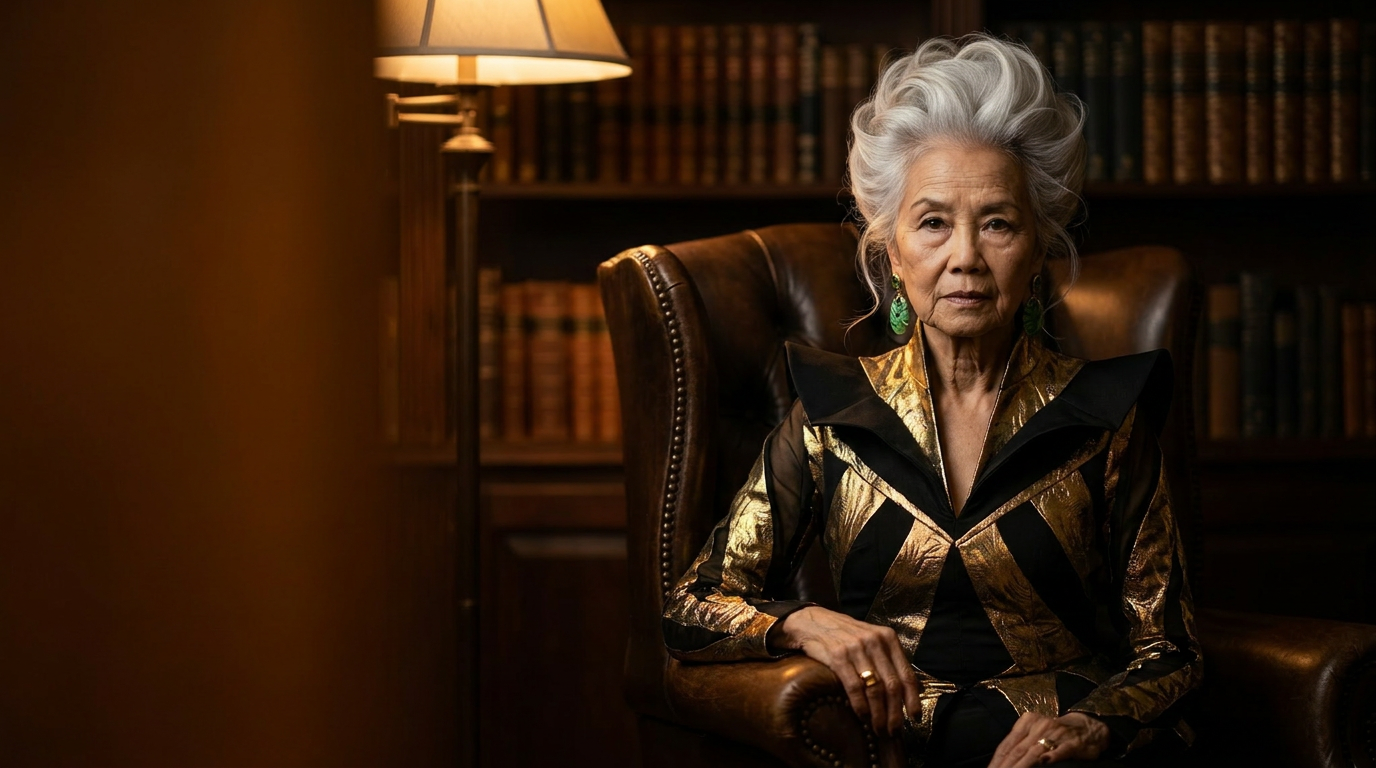 Madame Wu in her study